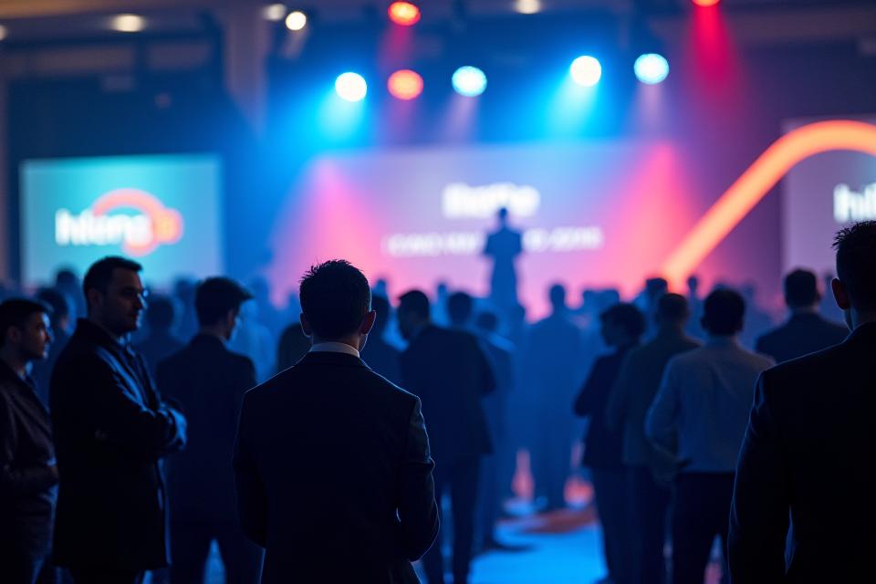 Suasana meriah di sebuah acara korporat