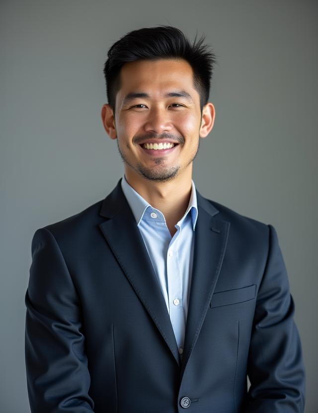 Potret profesional seorang usahawan lelaki